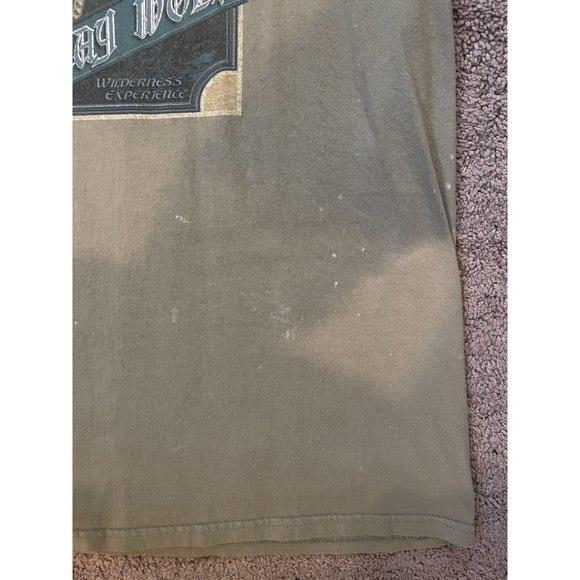 Vintage Rare Grey Wolf Nature Animal Shirt Santee L Howling - Picture 5 of 5